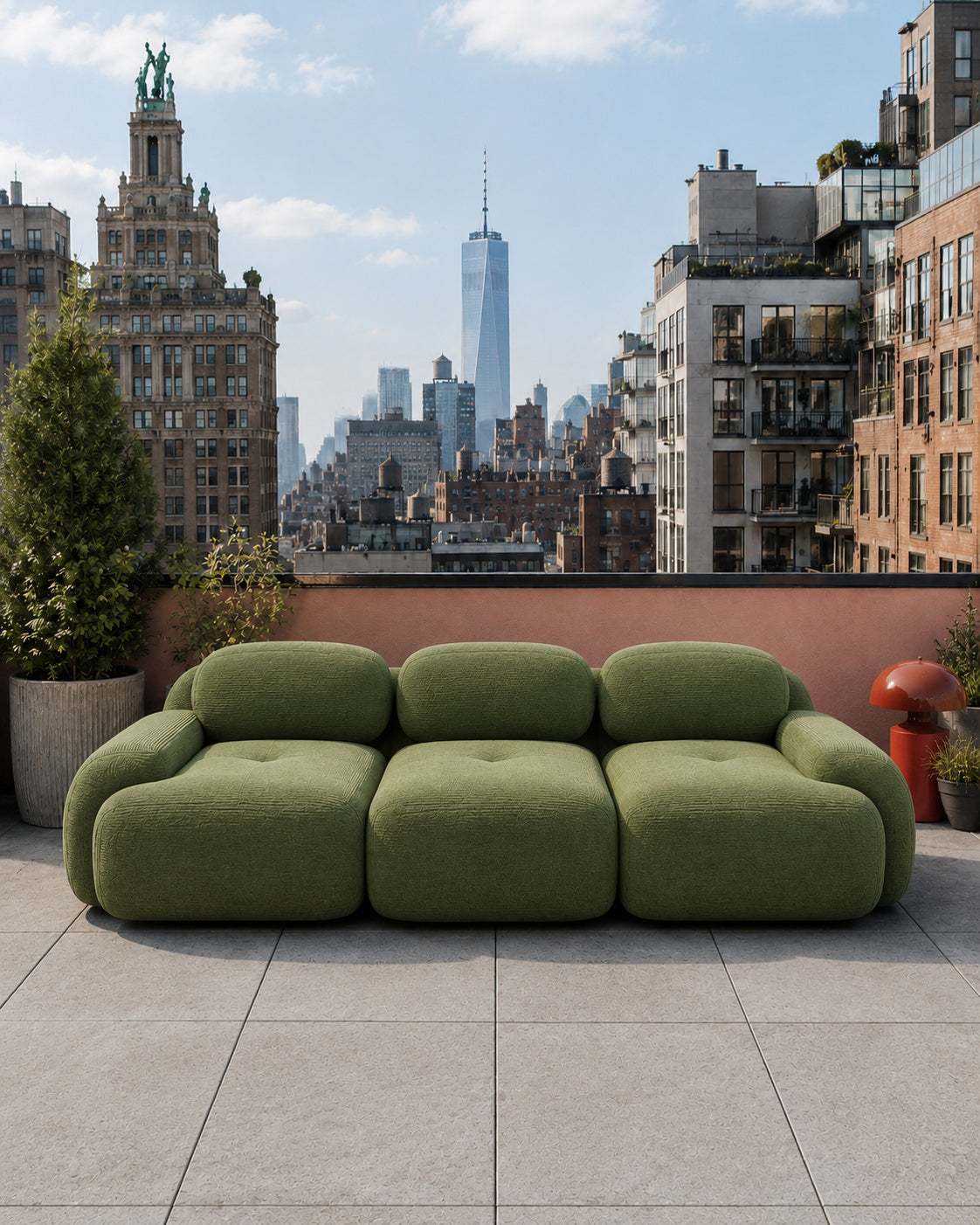 Le New Yorkais vert dans la ville par MAISON AGH